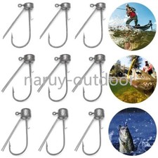 30Pack 1/8 1/6 1/4oz Mushroom Jig Head Ned Rig Hooks Weedless Bass Crappie Trout
