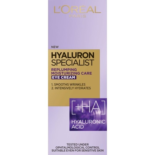 L'Oreal Hyaluron Specialist Eye Cream Replumping Smooths Wrinkle