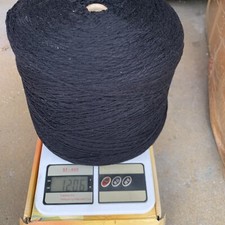 blend with 90 wool 10 alpaca yarn cone in black B1