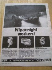 WIPAC NIGHT WORKERS HAIR RAISER MASTER GUIDE SCOUT LAMPS ADVERT A4 SIZE FILE 18