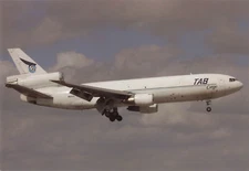 Postcard Airline TAB CARGO DC-10-30F N833LA No. A1386 CC7.