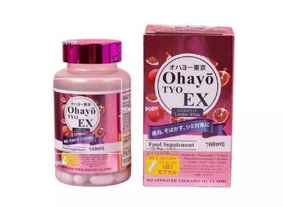 Ohayo TYO EX Lumine White Glutathione 700mg, 60 Capsules