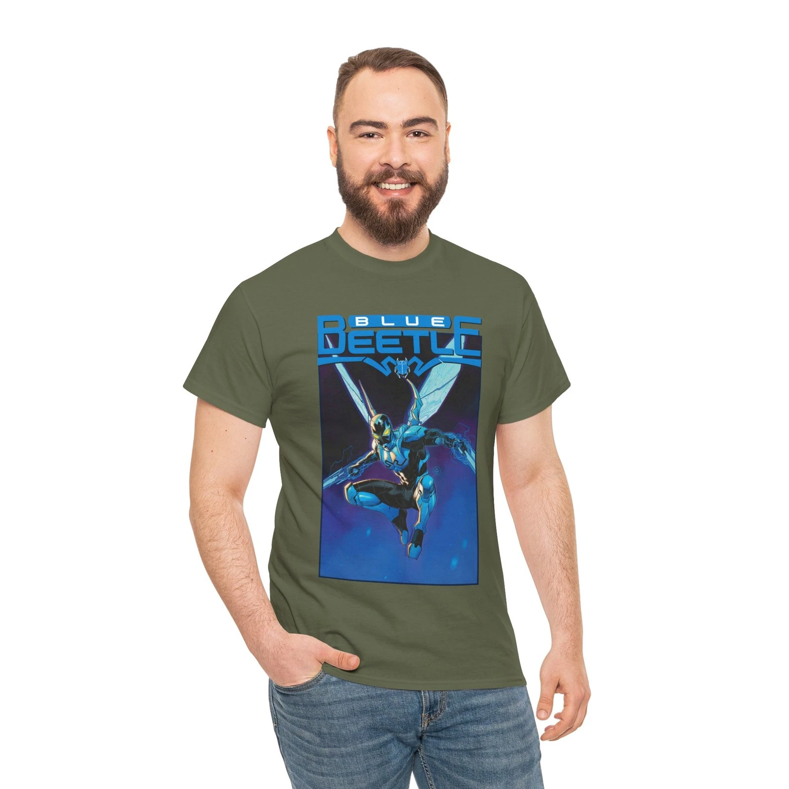 Blue Beetle T-Shirt - Dan Mora Art - Jaime Reyes - DC Comics