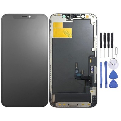 Wigento OLED-Bildschirm ohne Rahmen mit Werkzeugset für Apple iPhone 12/12 Pro 