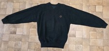 Vintage Tommy Hilfiger Cable Knit Sweater Men's L Green Crest Crew Neck