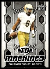 2018 Leaf Draft TD Machines Equanimeous St. Brown Rookie NCAA #TD-07