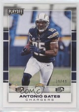 2017 Panini Playoff 2nd Down 39/49 Antonio Gates #77 HOF 5wg