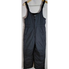 Nuevo con etiquetas Mono con tirantes de nieve aislado L.L.Bean gris nailon liso para mujer talla 12