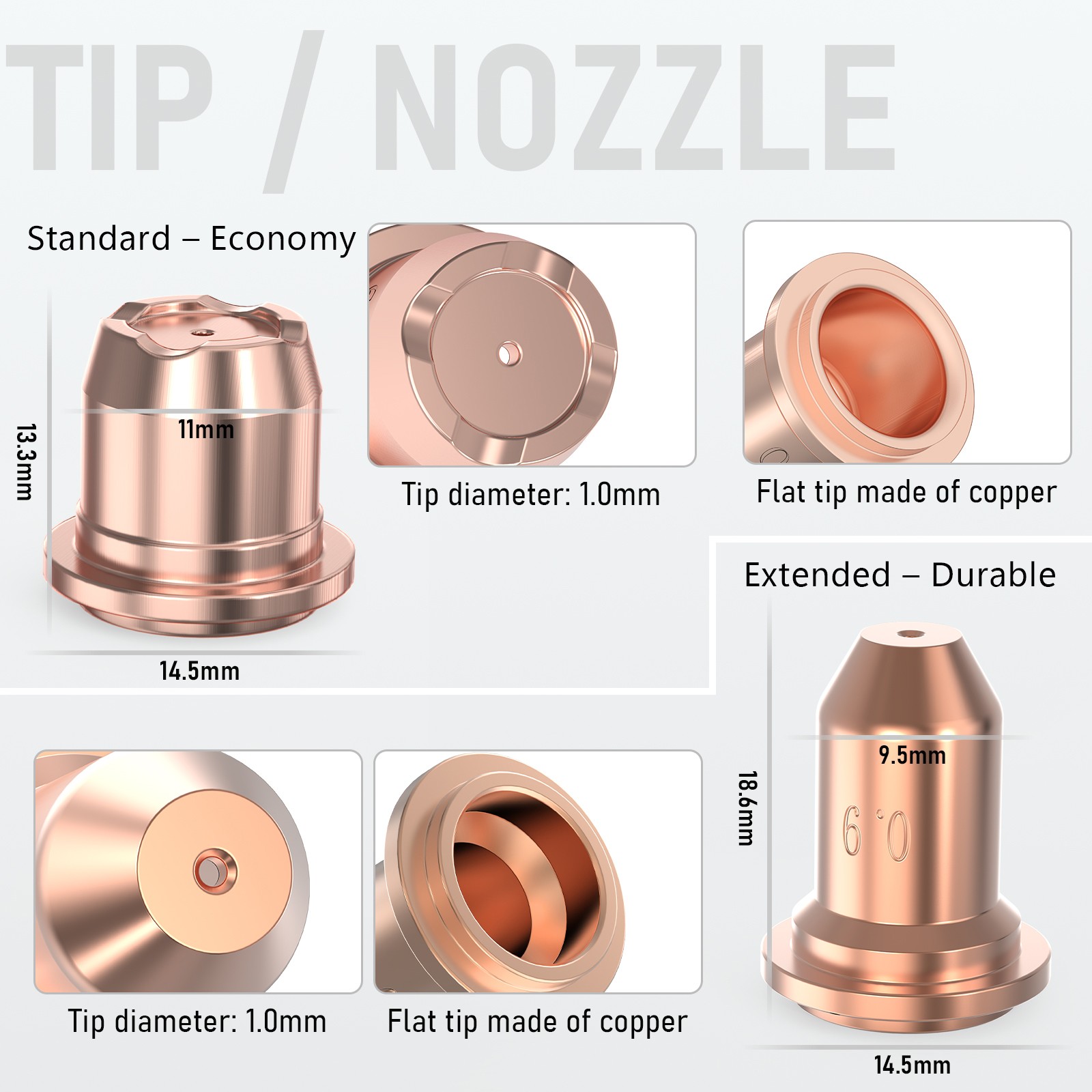 23pcs Plasma Cutter Consumables Kit for YESWELDER CUT Series IPT40 Tip Electrode