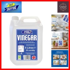 Natural Unscented White Vinegar 5L - Essential for Baking, Sauce & Marinades 2.40 per litre