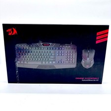 New Redragon Gaming Essentials Keyboard And Mouse 2 In 1 Set - Black
