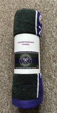 Wimbledon 100 Year Anniversary Players Towel + Trophy Pin Badge New 70 x 133cm 