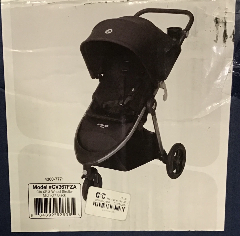 Maxi-Cosi Gia XP 3 Wheel Stroller Midnight Black - Open Box - Image 4 of 4