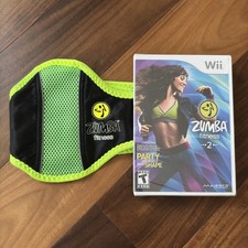 Zumba Fitness 2 NINTENDO Wii Complete In Box CIB with Fitness Belt! NEW SEALED