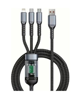  1,2m 3 in 1 Multi USB Ladekabel Typ- C Micro Kabel für Samsung Huawei iPhone