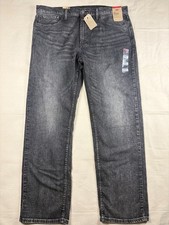 Levi's 559 Jeans Mens 38x32 Relaxed Straight Charcoal Gray Stretch Denim NWT