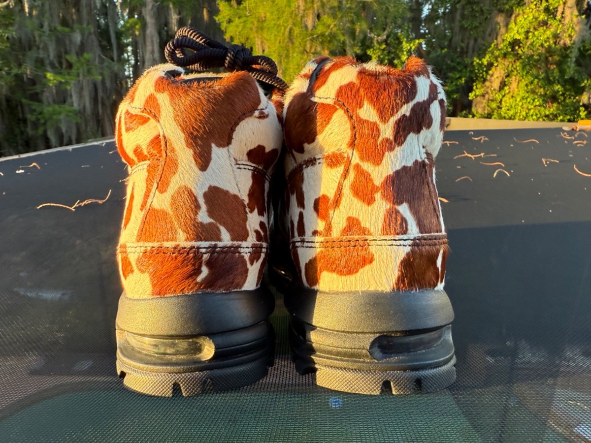 New Nike Air Max Goadome Boots Cacao Wow Cow Print Pony IO4635 100
