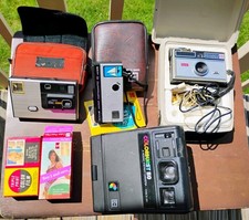Camera Lot Of Vintage Kodak Disc 4000, Colorburst 50, Instamatic 150  10 2 Film