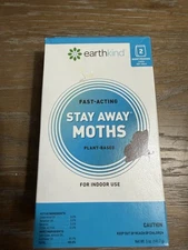 Earthkind Stay Away Moths 2 Scent Pouches Plant Based Indoor Use 5oz Fast Acting