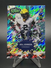 2025 Wild Card Splat Will Johnson /9 Rookie #SBTEA02-WJ Michigan