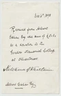 Lord Kitchener Signed Letter - British Army Officer - WW1