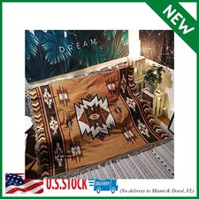 63"x87" Throw Blanket Native American Blanket Southwestern Boho Decor Reversible