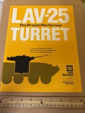 Vintage GM Delco Electronics  LAV-25 Turret US Marine Vehicle Military Brochure