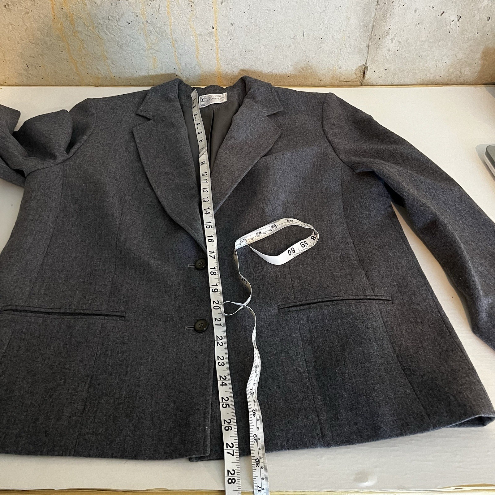 Vintage Pendleton Gray Pure Wool Large Blazer Jac… - image 6