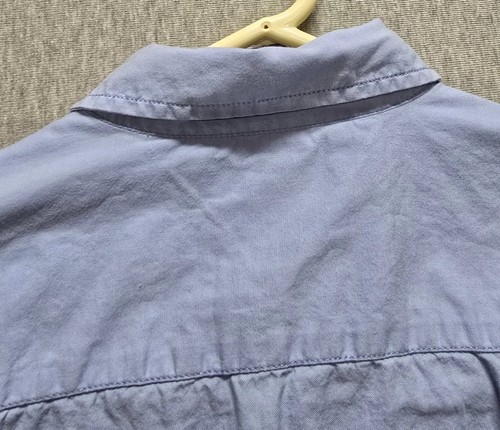 Tommy Hilfiger Shirt Womens Small Purple Signature Flag Logo Oxford Button Up - Picture 3 of 11
