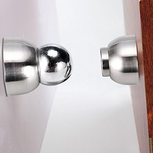 Sumnacon Powerful Magnetic Doorstop - 2 Pcs Stainless Steel Mini Door Silver 