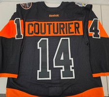 Flyers SEAN COUTURIER Pre Game Used 2017 Stadium Series JERSEY 2-25-17 Penguins