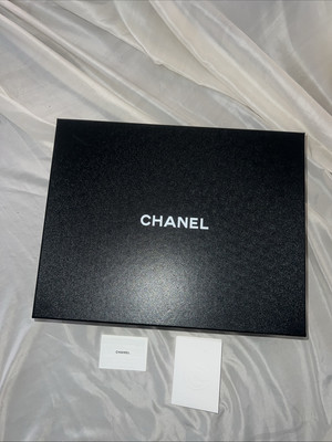 Authentic Chanel Shoe Box W/ Original Packaging, Booklet & Envelope 