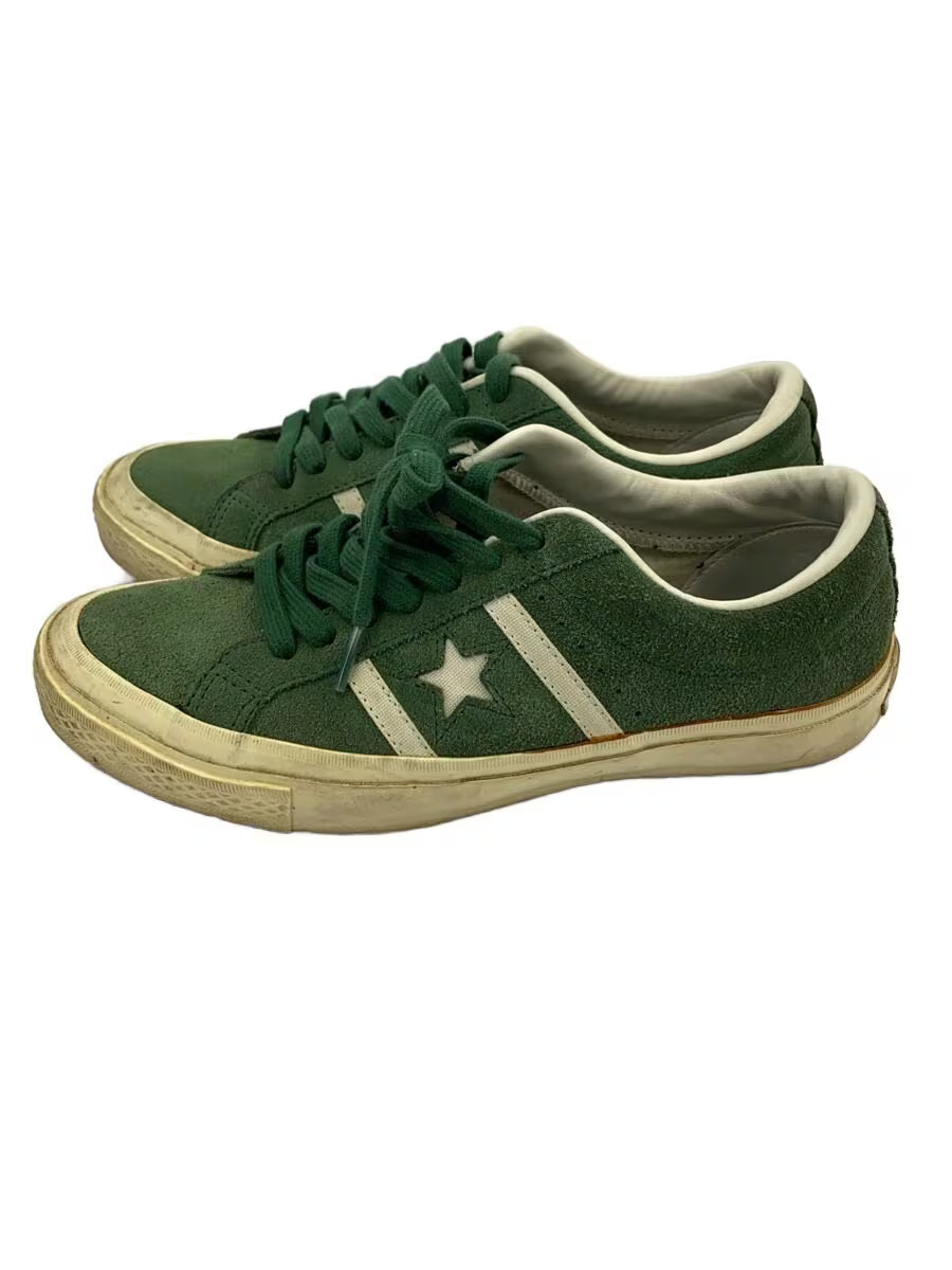 Converse Low Cut Sneakers 24.5Cm Grn Suede 1Cl409 LlF96