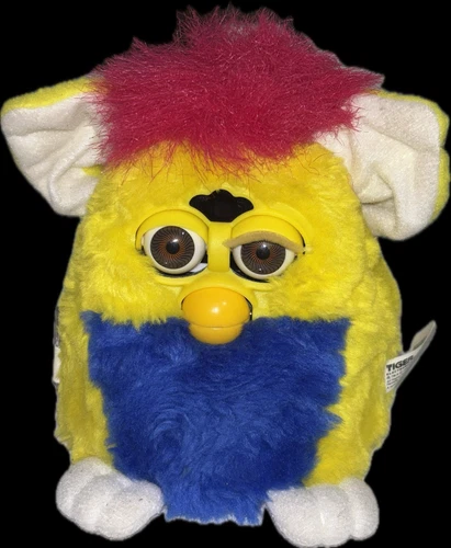 Vintage Furby Babies Yellow Blue Pink Mohawk 70-940 Tiger 1999 Untested T