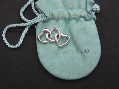 Tiffany & Co. Dreifach offenes Herz Sterling Silber 925 Anhänger PD/250