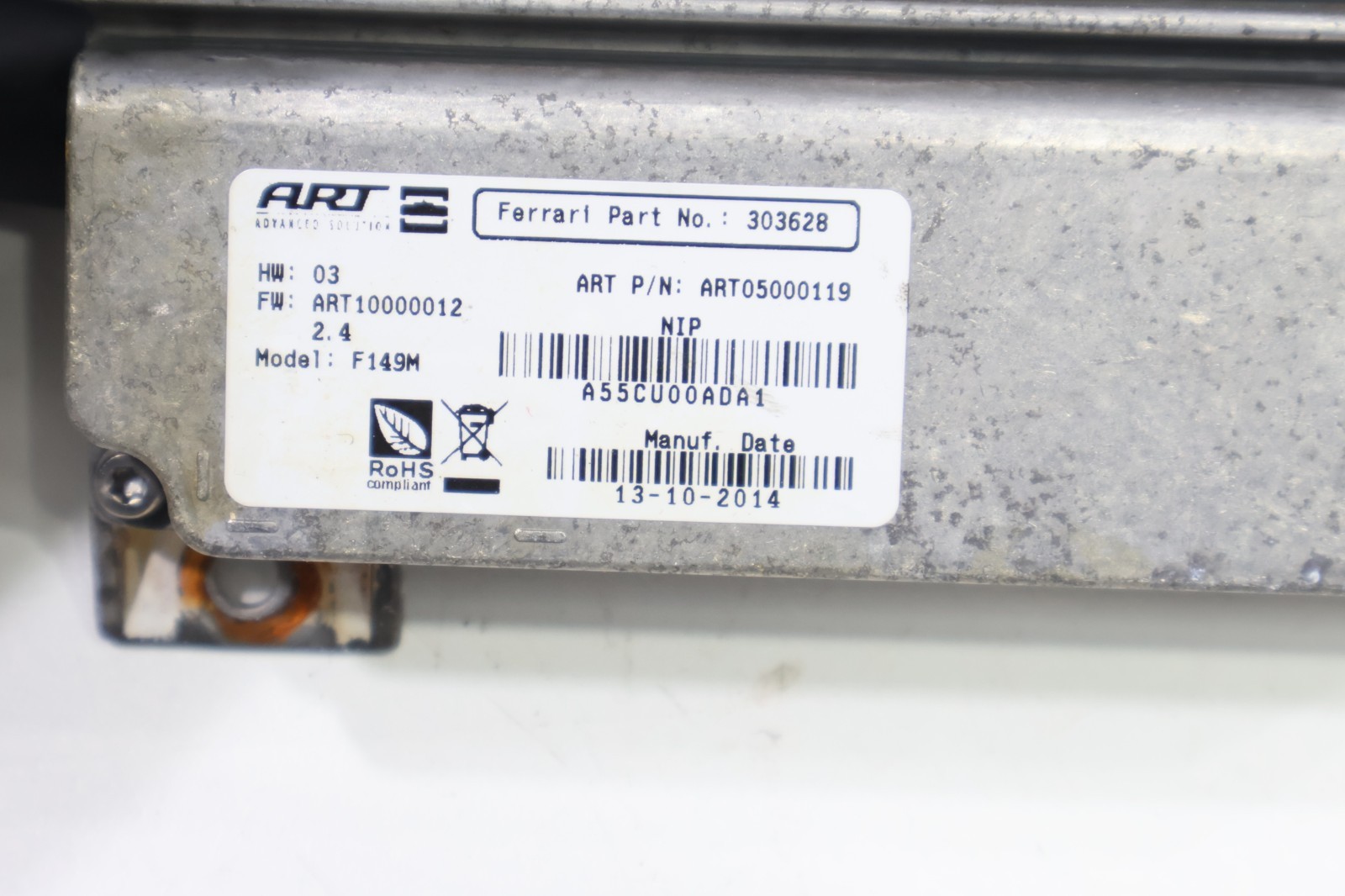 2015 - 2018 FERRARI CALIFORNIA T PARKING CAMERA COMPUTER CONTROL MODULE UNIT OEM