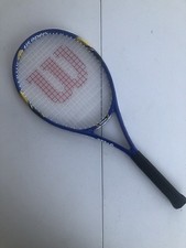 WILSON Tennis Racquet US Open Titanium 4 1/2 Grip Blue 26.5"