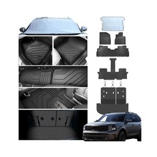 Runine Floor Mats for Kia Telluride 2020-2025 7/8 Seat , All Weather Protecti...