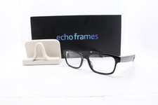 Amazon Echo Frames ZE8TAH Smart Glasses Black Rectangle Frames w/ Case Alexa