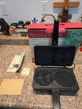 VillaWare Prima Pizzelle Baker Italienische Keksmaschine 5000 NS Antihaft Funktioniert