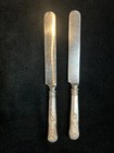 Vintage Silverplate US Navy Dinner Butter Knife INSICO USN Anchor 9.7" Pair A — photo 1