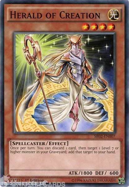 SR02-EN007 Herald of Creation  1st edition Mint YuGiOh Card