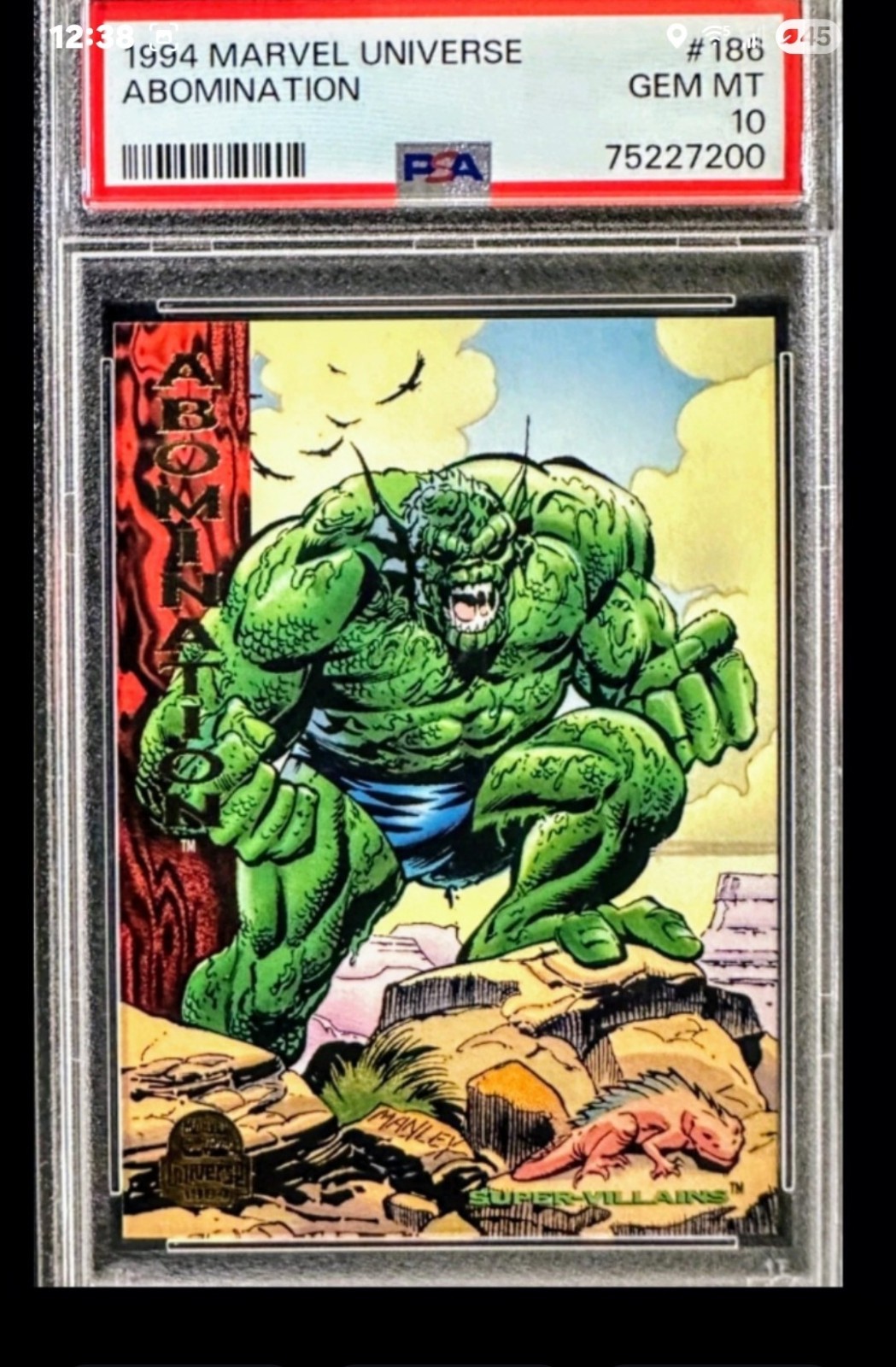 🌟🌟1994 MARVEL UNIVERSE ABOMINATION ✨️PSA10 🌟🌟 BEST PRICE ON EBAY  view 3