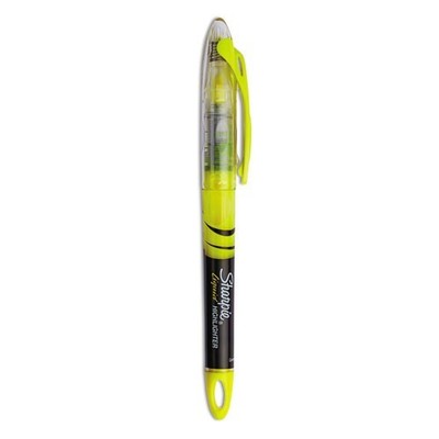 Sharpie Liquid Pen Style Highlighters, Fluorescent Yellow Ink, Chisel Tip, Dozen
