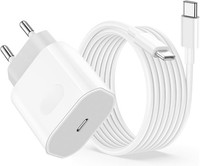 Usb C LadegeräT 20W Iphone Ipad SchnellladegeräT Netzteil 2M Kabel Adapter