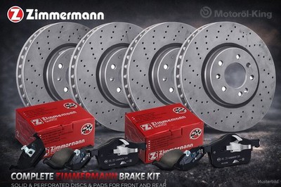 Zimmermann  Bremsenset Mercedes  AMG-Modelle W177 W118 W247  VA 350MM + HA 330MM