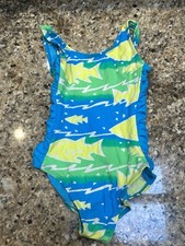 Gitano One-Piece Girls Swimsuit Multicolor Size 6 NEW VTG 2000 s Pool Beach