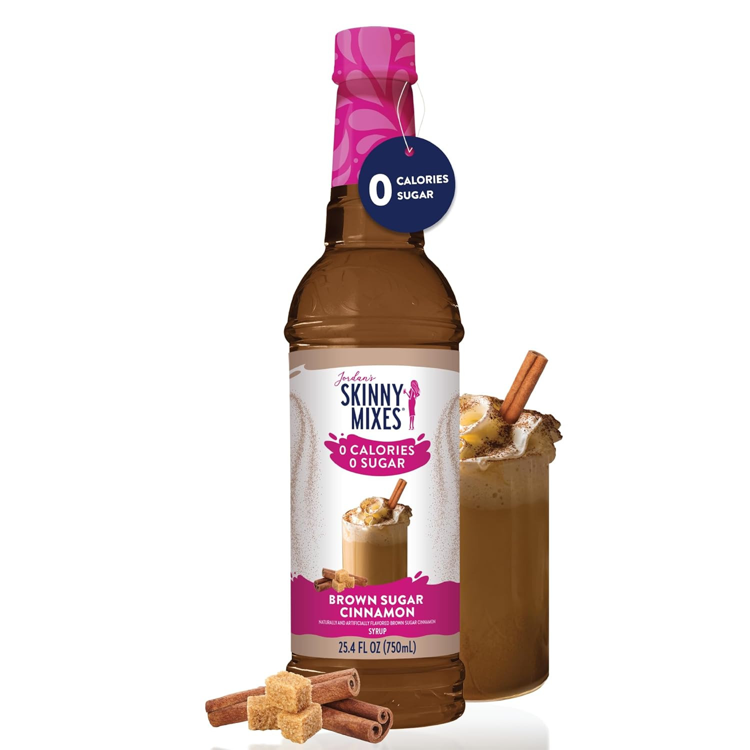 Jordan'S Skinny Mixes Syrups Sugar Free Coffee Syrup, Brown Sugar Cinnamon Flavo