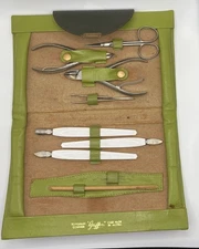 Vintage Griffon Manicure Nail Set Kit MADE IN AUSTRIA Snap Closure