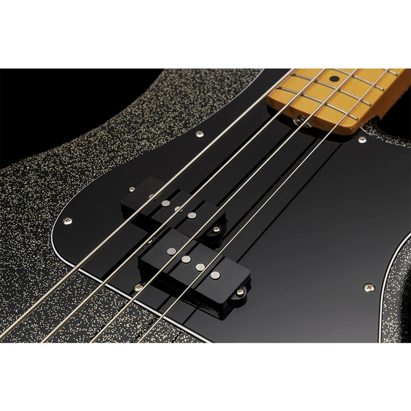 Fender J Precision Bass Maple Fingerboard Black Gold made in japan